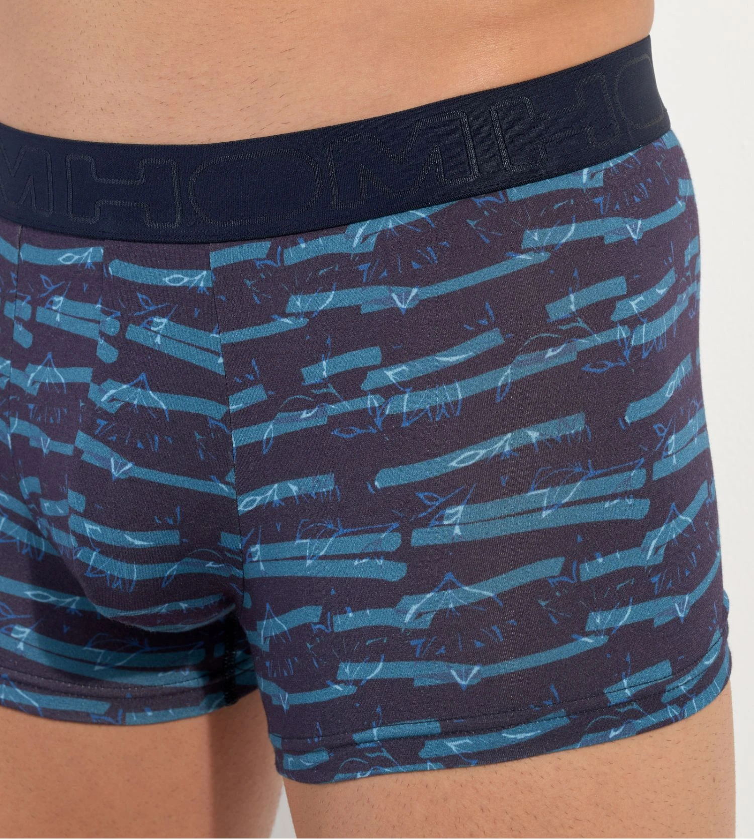Hom Boxer Tenerife Navy Stripes – Boxer Homme Coton Modal Rayé Marine 5 Hom Boxer Tenerife Navy Stripes – Boxer Homme Coton Modal Rayé Marine – Image 3