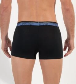 Lot de 3 Boxers HOM HO1 Tiago Noir avec Ceintures Multicolores – Sous-vêtements Coton Stretch -Lingerie Sipp tiago lot de 3 boxers ho1 noir 10
