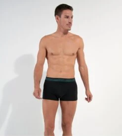 Lot de 3 Boxers HOM HO1 Tiago Noir avec Ceintures Multicolores – Sous-vêtements Coton Stretch -Lingerie Sipp tiago lot de 3 boxers ho1 noir 4