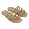 Ipanema Solar Flow Slide Femme Beige – Sandale Multi-Brides Chic et Éco-Responsable