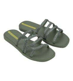 Ipanema Tongs Femme Vertes Solar Glow Slide