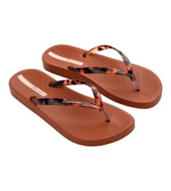 Ipanema Tongs Femme Léopard Rouge Anatomica Connect II