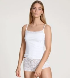 Calida Natural Comfort Blanc - Top à Bretelles Fines en Coton Premium 9 Calida Natural Comfort Blanc - Top à Bretelles Fines en Coton Premium -Lingerie Sipp top bretelles fines natural confort blanc 01 3