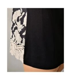 Oscalito Top Noir en Coton et Broderie Macramé – Débardeur Chic sans Manches -Lingerie Sipp top en coton et broderie macrame 020 noir 2