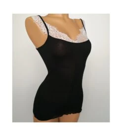 Oscalito Top en Coton Mako et Dentelle de Chantilly – Débardeur Noir en Fil d'Écosse 12 Oscalito Top en Coton Mako et Dentelle de Chantilly – Débardeur Noir en Fil d'Écosse -Lingerie Sipp top en coton mako et chantilly 020 noir 3