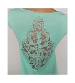 Top En Fil D'Ecosse Et Dentelle Menthe -Lingerie Sipp top en fil d ecosse et dentelle 930 menthe 5