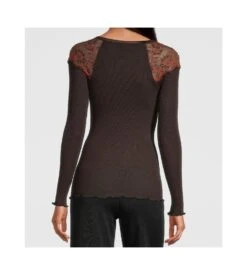 Top Laine Et Soie Avec Dentelle Moka 11 Top Laine Et Soie Avec Dentelle Moka -Lingerie Sipp top laine et soie avec dentelle 390 moka 2