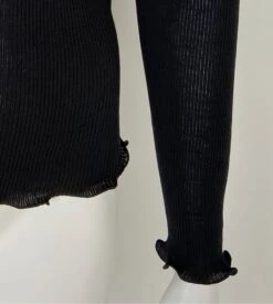 Pull Laine & Soie épaules Dentelle Noir -Lingerie Sipp top ml col chemine epaule dentelle 020 noir 4