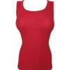 Oscalito Coton Précieux Rouge Dalia – Débardeur Côtelé Haut de Gamme à Col Arrondi 2 Oscalito Coton Précieux Rouge Dalia – Débardeur Côtelé Haut de Gamme à Col Arrondi -Lingerie Sipp top oscalito coton uni rouge dalia