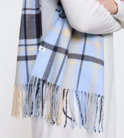 Triumph Écharpe à Carreaux Bleu/crème 10 Triumph Écharpe à Carreaux Bleu/crème -Lingerie Sipp triumph accessoires etole cream miscellaneous 2