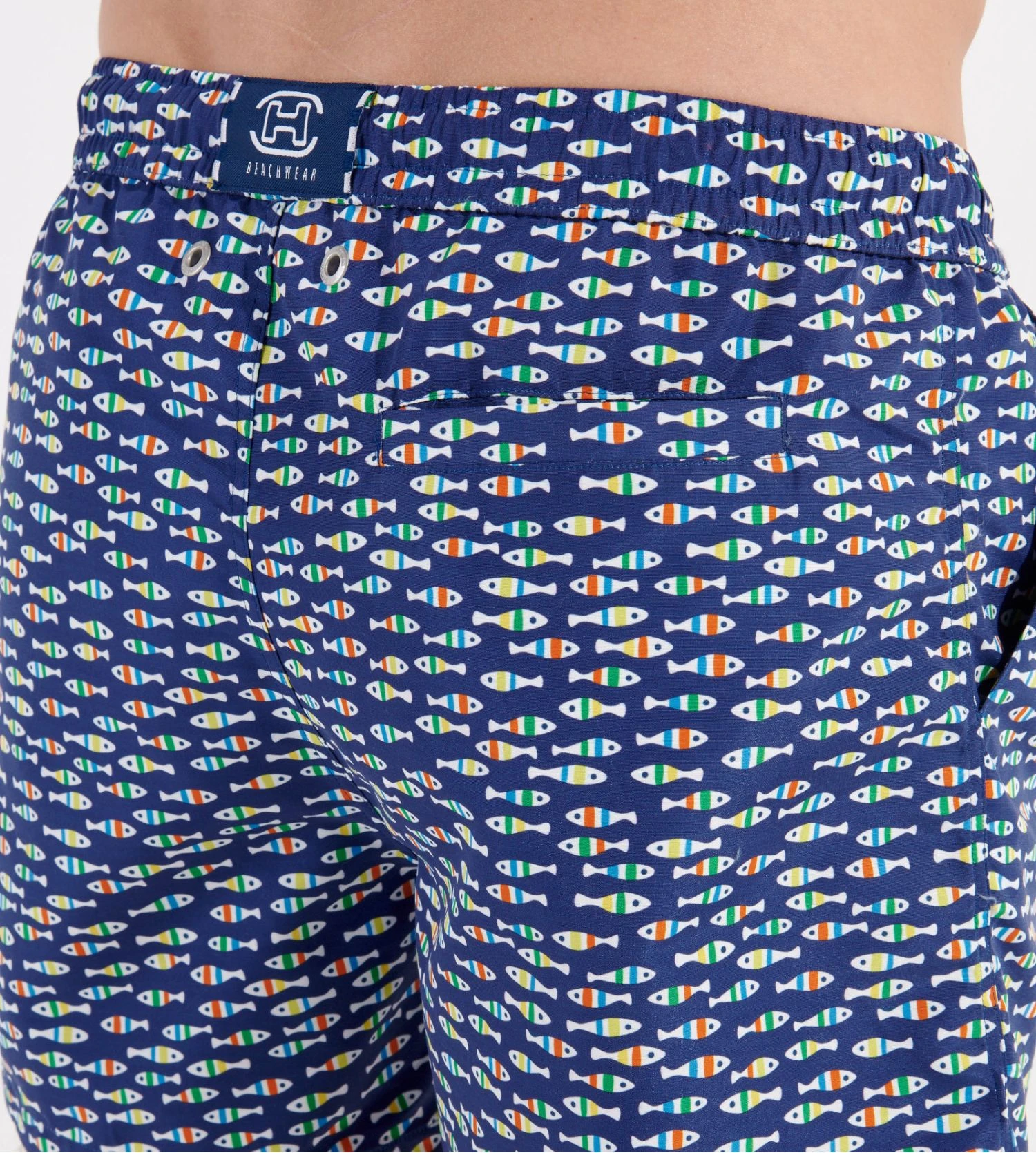 Hom Short De Plage Trouville Navy Print 7 Hom Short De Plage Trouville Navy Print – Image 5