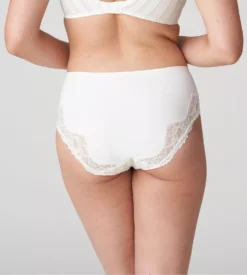 Slip Taille Haute Maldives Naturel Blanc