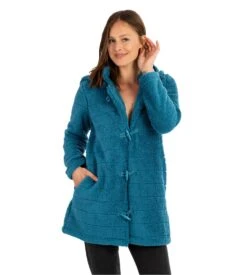 Massana Veste Polaire Femme Couleur D'huile – Robe de Chambre Boutonnée à Capuche Amovible 7 Massana Veste Polaire Femme Couleur D'huile – Robe de Chambre Boutonnée à Capuche Amovible -Lingerie Sipp veste bt dufflecoat capuche amov uni tedy 295 couleur d huile bleu 1