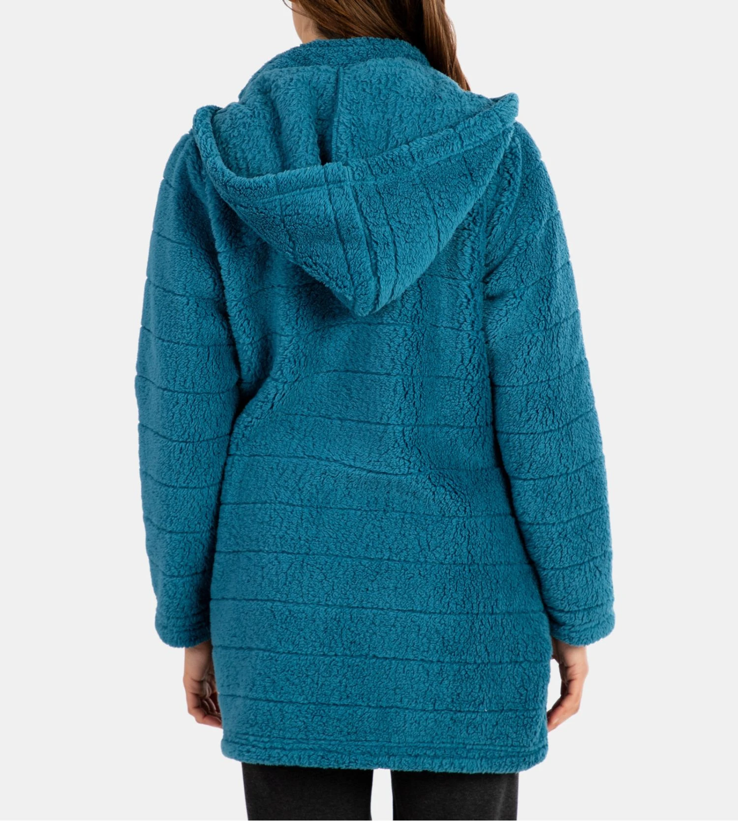 Massana Veste Polaire Femme Couleur D'huile – Robe de Chambre Boutonnée à Capuche Amovible 6 Massana Veste Polaire Femme Couleur D'huile – Robe de Chambre Boutonnée à Capuche Amovible – Image 4
