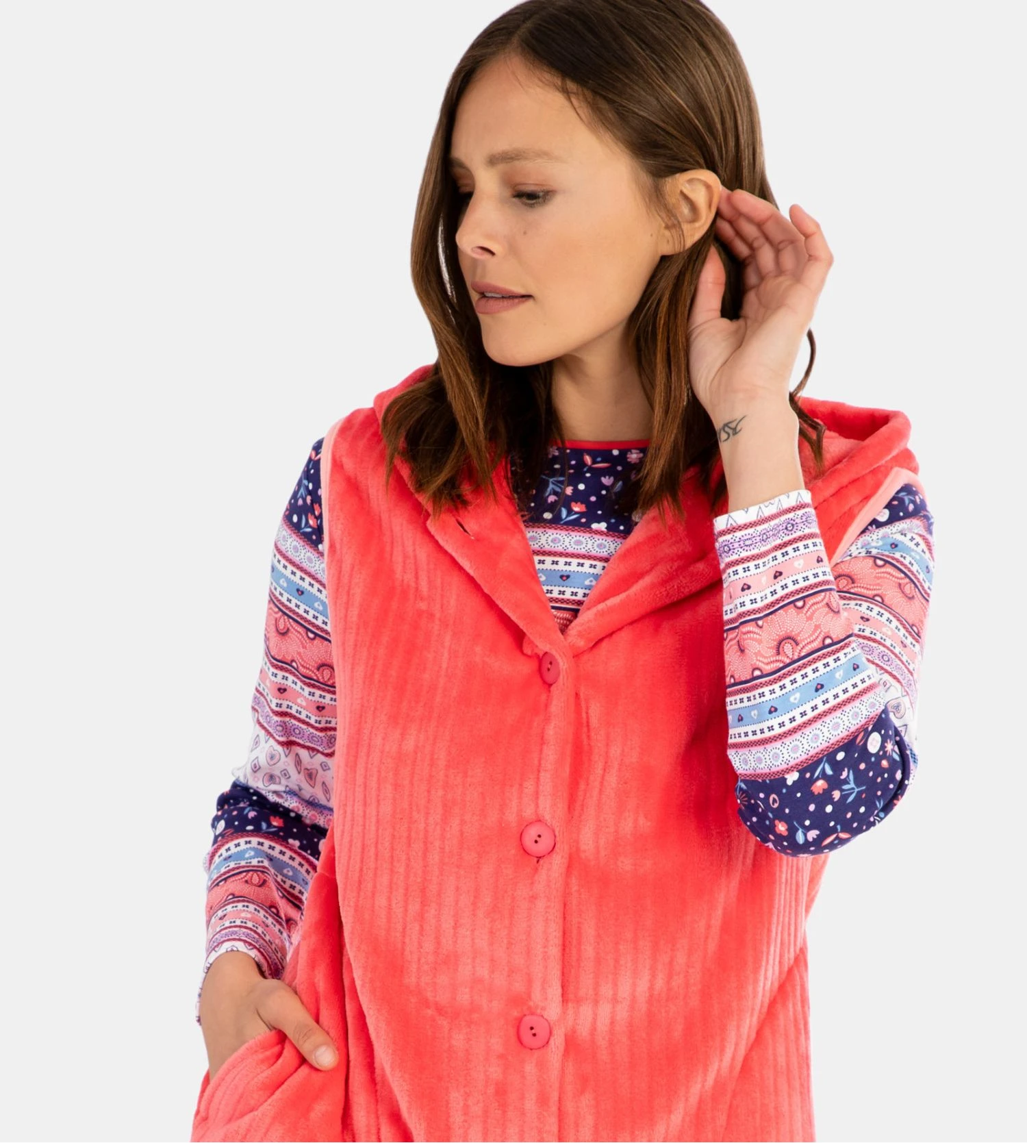 Veste Sans Manches Pilou Corail 5 Veste Sans Manches Pilou Corail – Image 3