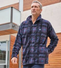 Veste D'intérieur Zippée Pour Homme Bleu