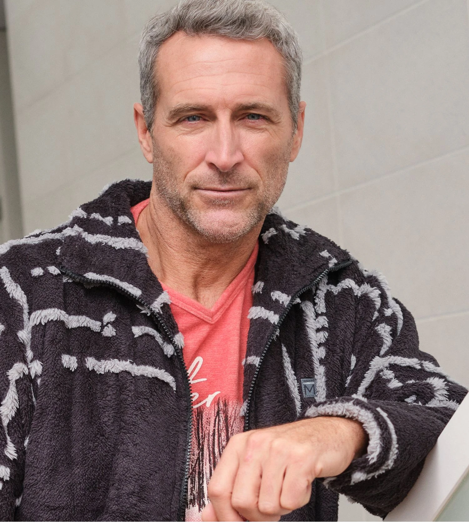 Veste D'intérieur Zippée Pour Homme Gris 5 Veste D'intérieur Zippée Pour Homme Gris – Image 3