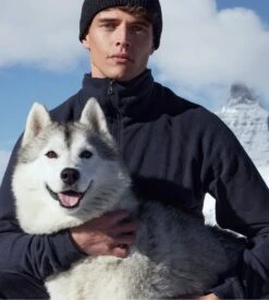 Calida RMX Lounge Time Off - Veste Zippée Chaude Homme en Maille Jeans Chiné -Lingerie Sipp veste h zipee chaude 709 jeans mel 5