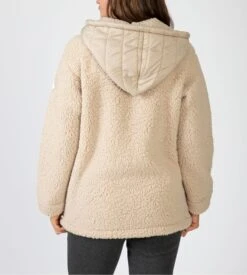 Veste Molletonnée Beige à Capuche Et Fermeture éclair 9 Veste Molletonnée Beige à Capuche Et Fermeture éclair -Lingerie Sipp veste polaire zippee femme beige 3