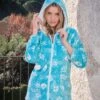 Veste Femme à Capuche Amovible Bleu 2 Veste Femme à Capuche Amovible Bleu -Lingerie Sipp veste zipee capuche amovible t04 bleu
