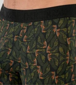 Boxer Homme HOM Vizzanova Imprimé Minimaliste Vert Kaki - Coton & Modal Premium -Lingerie Sipp vizzanova boxer kaki imprime plante carnivore 2