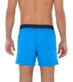 Hom Waterpolo Bleu – Short de Bain Homme Sportif à Taille Élastique -Lingerie Sipp waterpolo short de plage bleu 00bi bleu 2