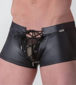 Boxer Homme Sexy WOH Night Universe Noir - Effet Cuir à Lacets Corset 10 Boxer Homme Sexy WOH Night Universe Noir - Effet Cuir à Lacets Corset -Lingerie Sipp woh night universe boxer noir 8