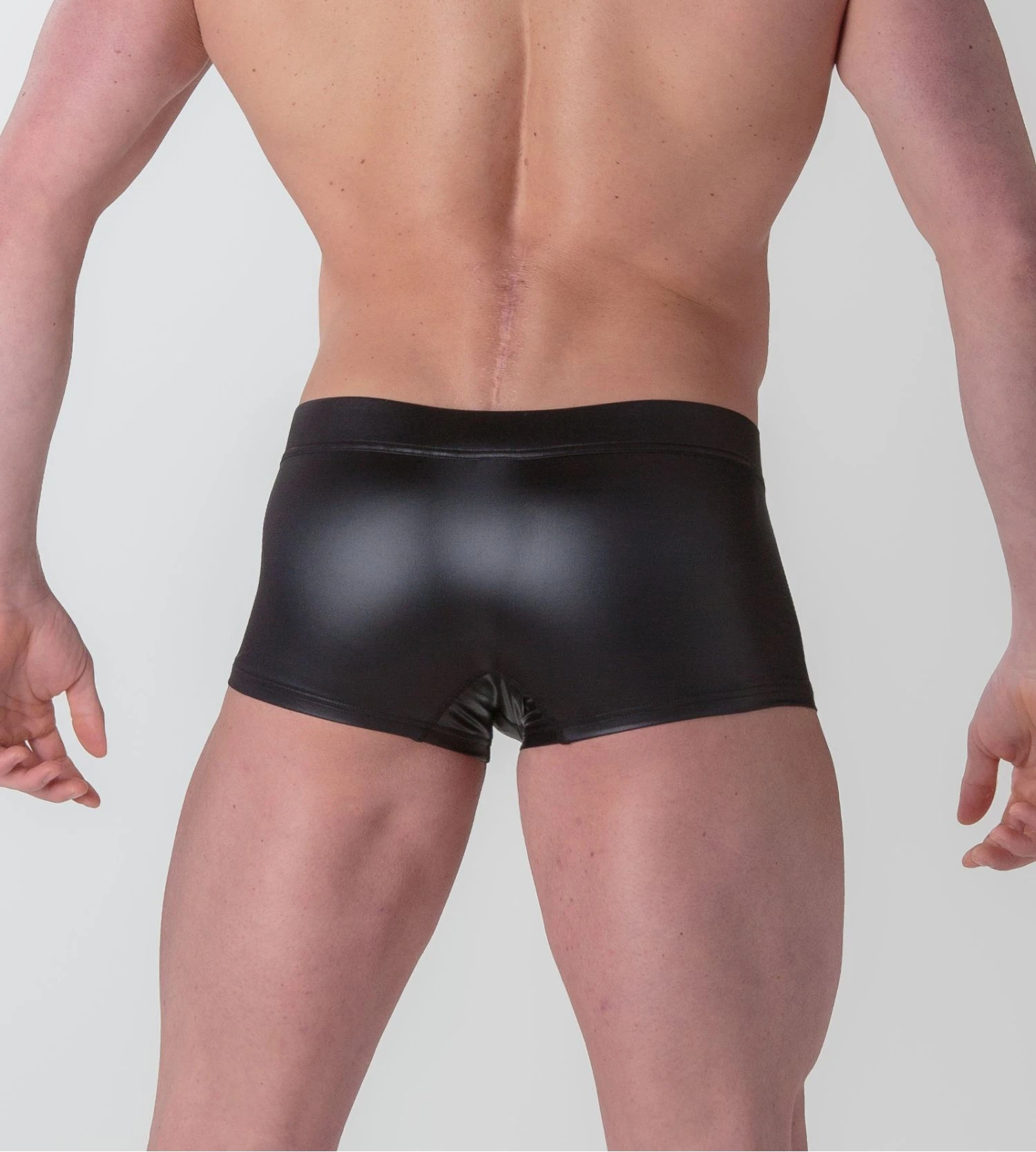 Boxer Homme Sexy WOH Night Universe Noir - Effet Cuir à Lacets Corset 6 Boxer Homme Sexy WOH Night Universe Noir - Effet Cuir à Lacets Corset – Image 4