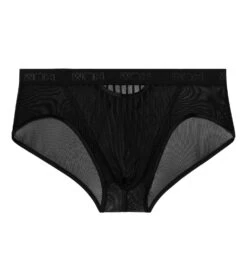 WOH Slip Mini en Tulle Noir Personnal Allure – Lingerie Masculine Sexy à Rayures -Lingerie Sipp woh personnal allure mini noir 1