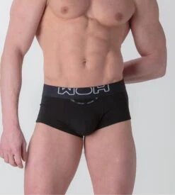 WOH Boxer Sexy Fun Noir – Coton Doux avec Ouverture Horizontale HO1 -Lingerie Sipp woh sexy fun boxer hipster noir 4