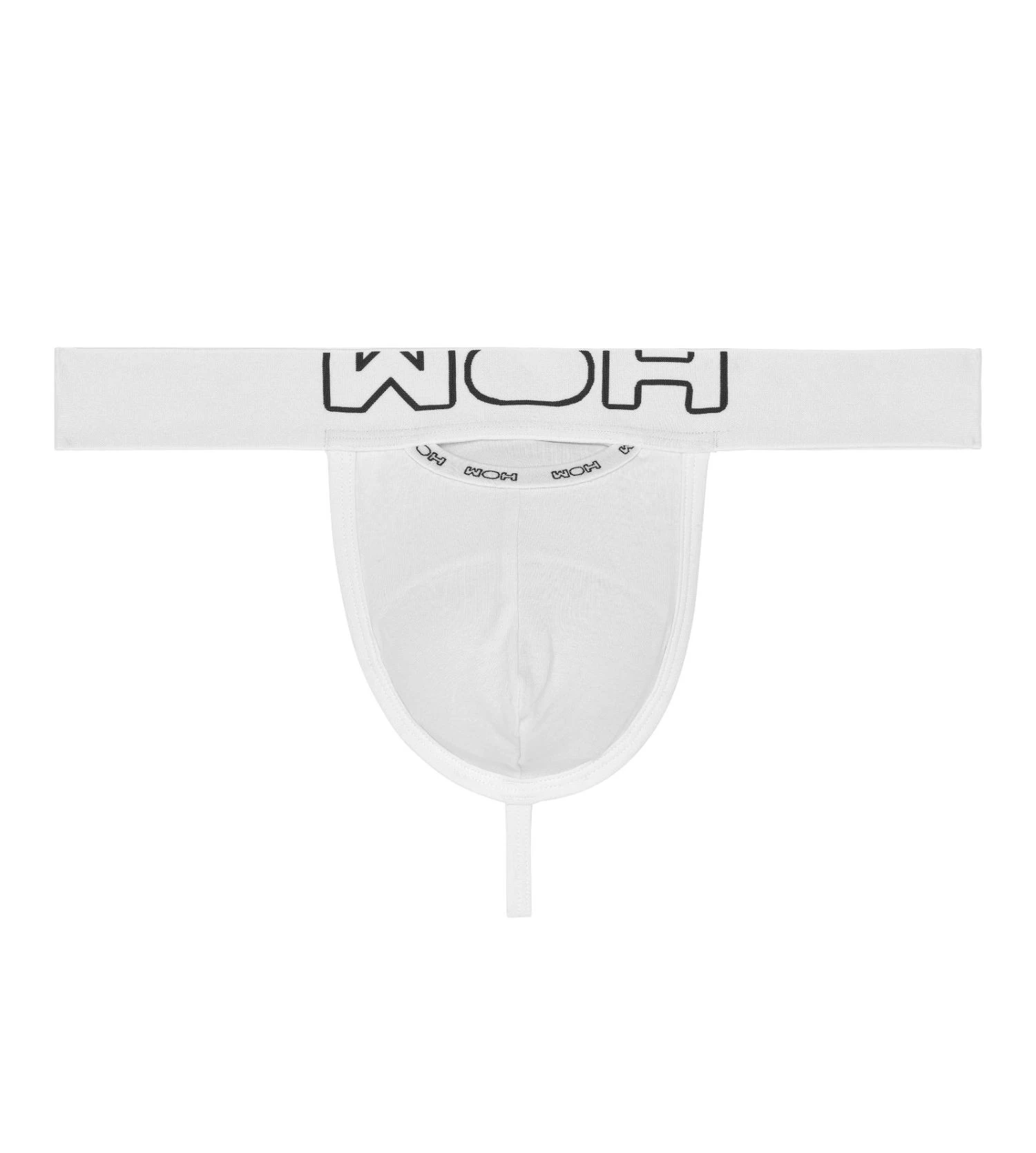 WOH Sexy Fun Blanc – G-String Homme en Coton avec Ouverture Horizontale HO1 4 WOH Sexy Fun Blanc – G-String Homme en Coton avec Ouverture Horizontale HO1 – Image 2