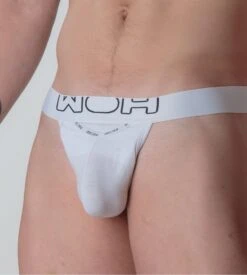 WOH Sexy Fun Blanc – G-String Homme en Coton avec Ouverture Horizontale HO1 11 WOH Sexy Fun Blanc – G-String Homme en Coton avec Ouverture Horizontale HO1 -Lingerie Sipp woh sexy fun g string blanc 3