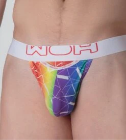 WOH Sexy Fun G-String Homme Imprimé Multicolore – String Ouverture Horizontale HO1 -Lingerie Sipp woh sexy fun g string multicolore 3