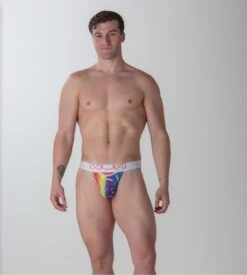 WOH Sexy Fun G-String Homme Imprimé Multicolore – String Ouverture Horizontale HO1 -Lingerie Sipp woh sexy fun g string multicolore 7