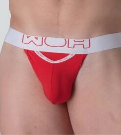G-string Homme Sexy Fun Rouge WOH – Coton Doux avec Ouverture Horizontale HO1 10 G-string Homme Sexy Fun Rouge WOH – Coton Doux avec Ouverture Horizontale HO1 -Lingerie Sipp woh sexy fun g string rouge 2