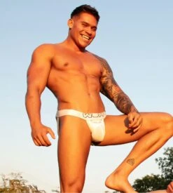 WOH White Sexy Fun - HO1 Horizontal Opening Cotton Jockstrap 14 WOH White Sexy Fun - HO1 Horizontal Opening Cotton Jockstrap -Lingerie Sipp woh sexy fun jockstrap blanc 4