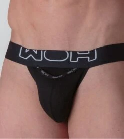 Jockstrap WOH Sexy Fun Noir – Sous-vêtement Homme avec Ouverture Horizontale HO1 -Lingerie Sipp woh sexy fun jockstrap noir 5