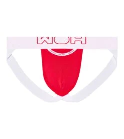 Jockstrap Homme WOH Sexy Fun Rouge – Sous-vêtement Sport & Glamour avec Ouverture HO1 -Lingerie Sipp woh sexy fun jockstrap rouge 1